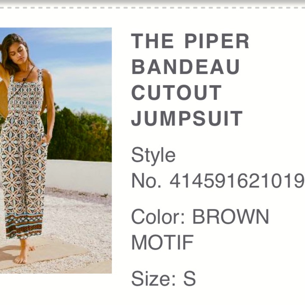Anthropologie Piper Jumpsuit- S